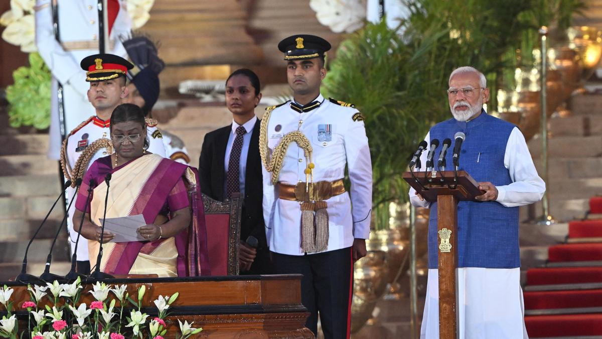 Narendra Modi Oath taking ceremony LIVE: Narendra Modi takes oath for third consecutive term as PM