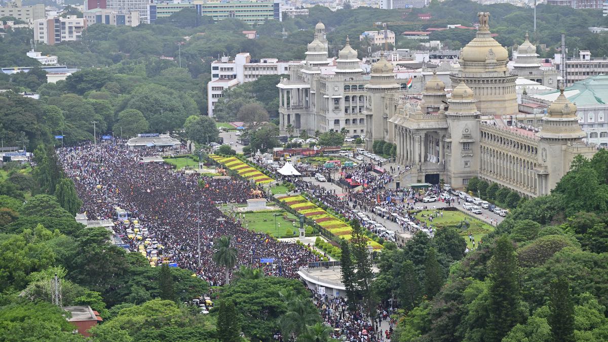 What went wrong?: Confused messaging over victory parade and open-air event at Vidhana Soudha brought over two lakh to the streets