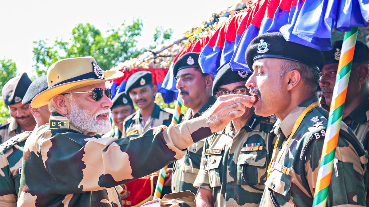 Morning Digest: PM Modi celebrates Diwali with armed forces near Indo-Pak border in Kutch; J&K BJP MLA Devender Singh Rana passes away, and more