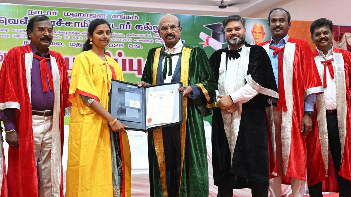 36th graduation day held at N.M.S.S. Vellaichamy Nadar College