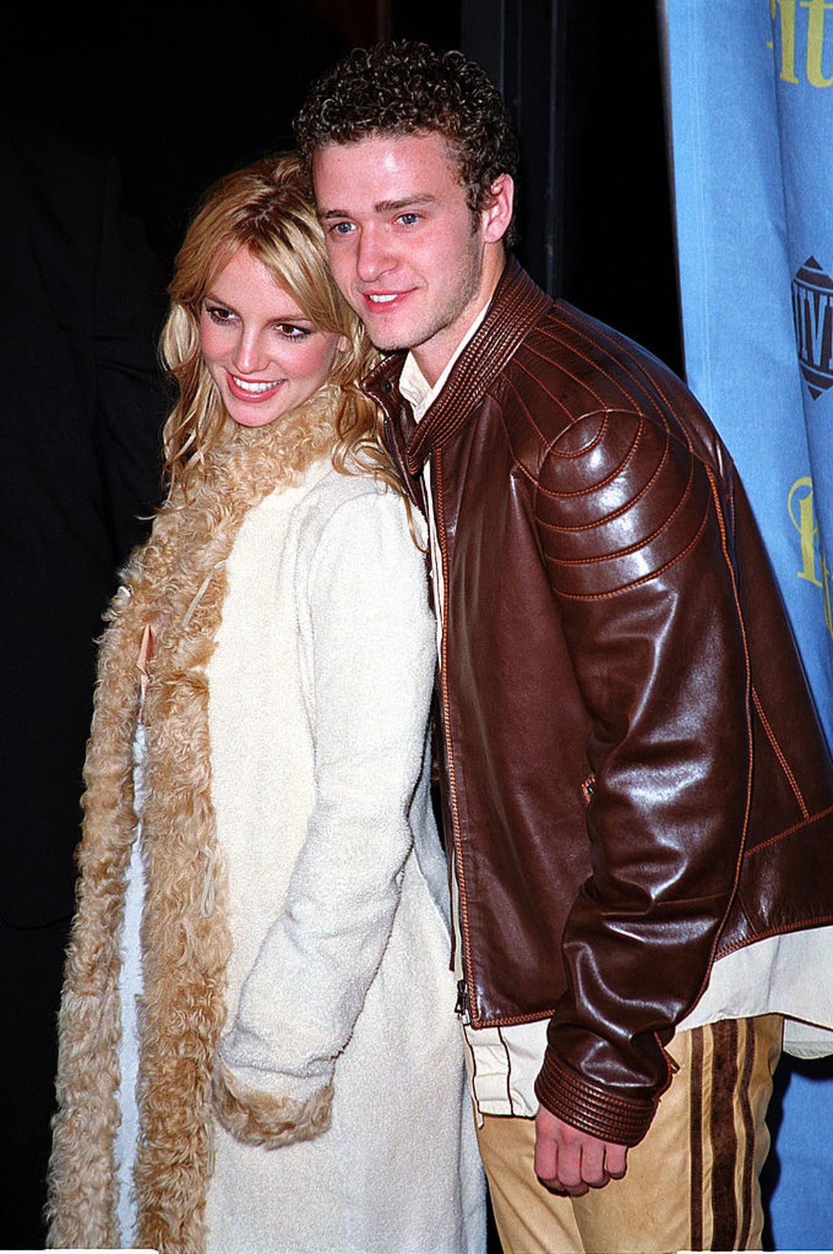 Britney Spears and Justin Timberlake in New York, 2001.