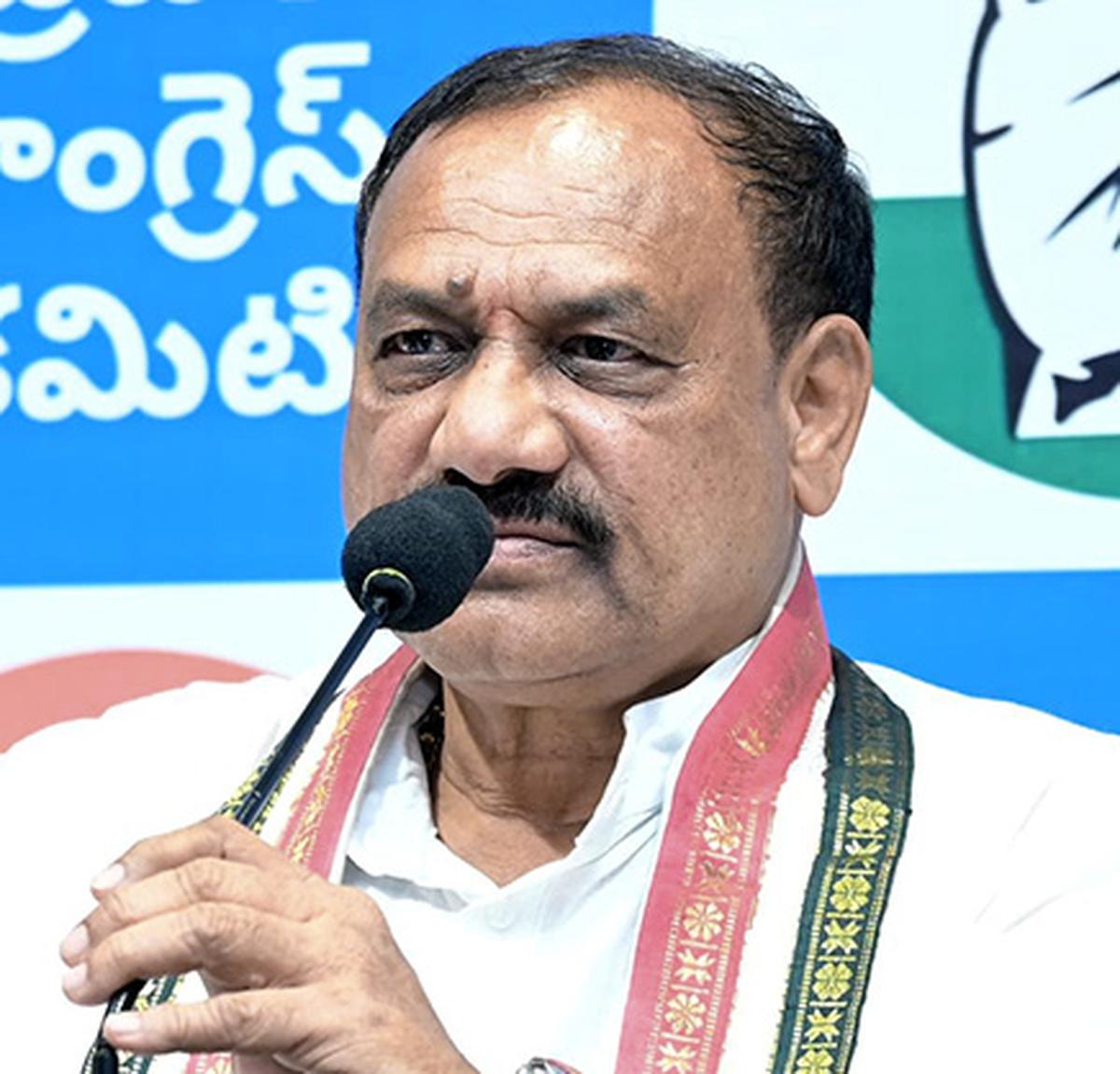 Telangana Pradesh Congress Committee (TPCC) president Mahesh Kumar Goud. File Telangana Pradesh Congress Committee (TPCC) president Mahesh Kumar Goud. File