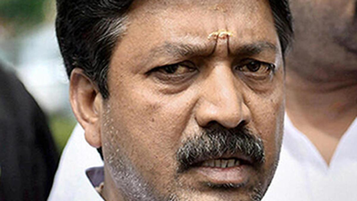 AIADMK MP C.Ve. Shanmugam meets PMK founder Ramadoss