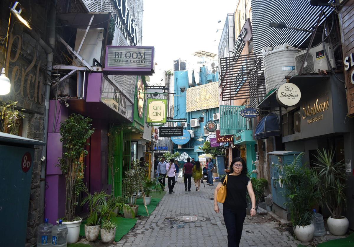  A view of the Khan Market in New Delhi 