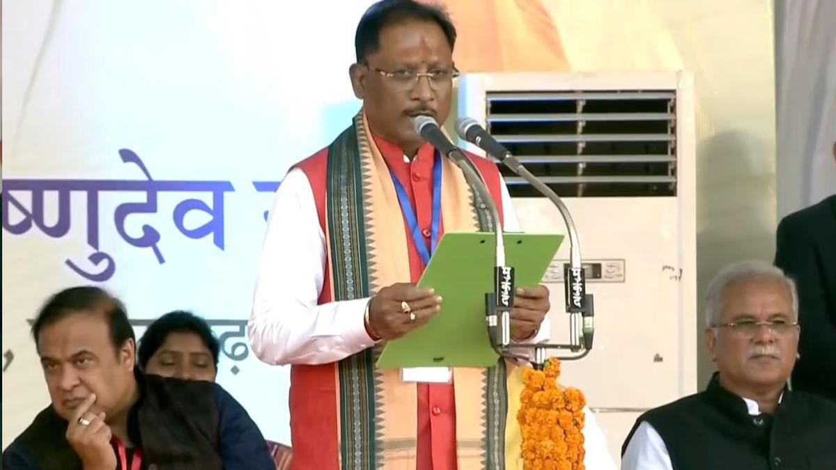 Vishnu Deo Sai takes oath as Chhattisgarh Chief Minister