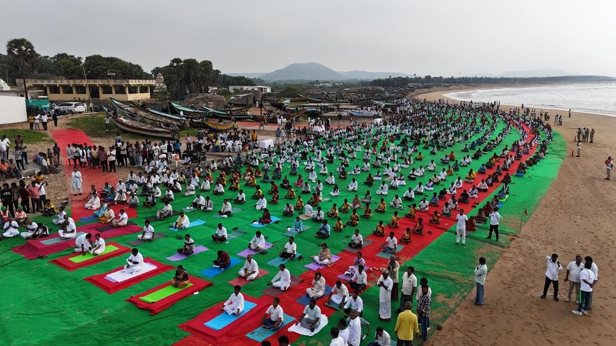 Fading tourist spots turn lively with yoga camps in Vizianagaram 