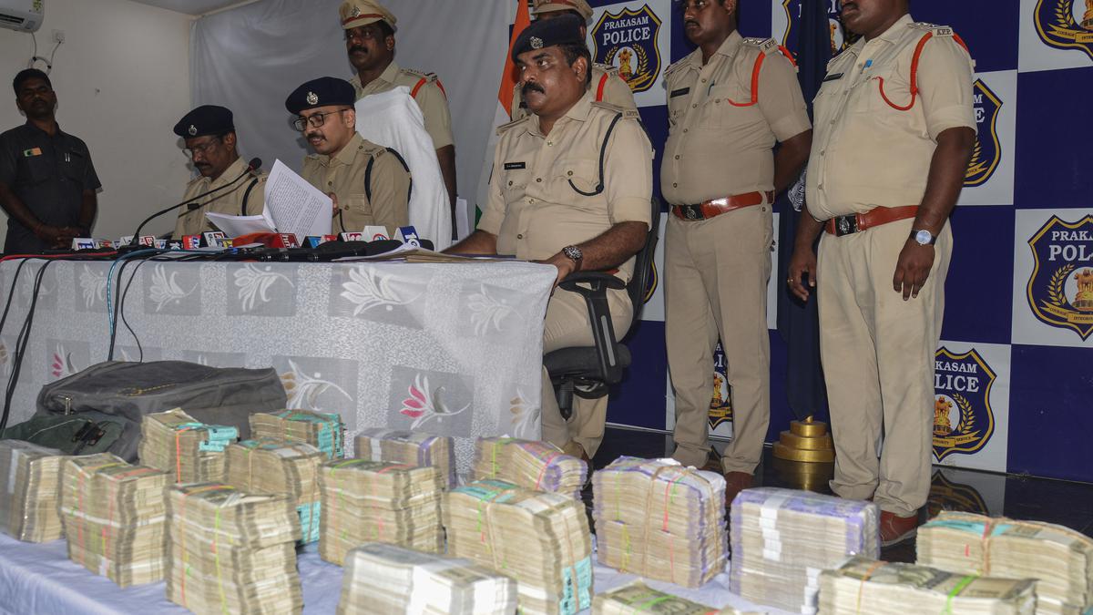 Three arrested in theft case, ₹66 lakh cash seized