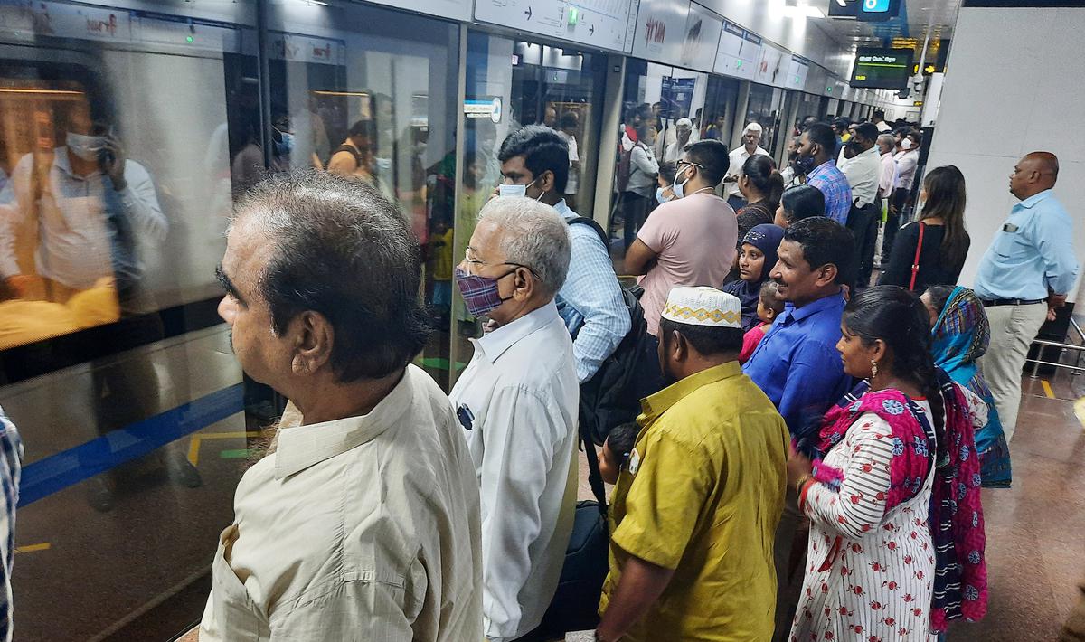 Chennai Metro Rail’s average daily ridership touches 2.20 lakh during the past week