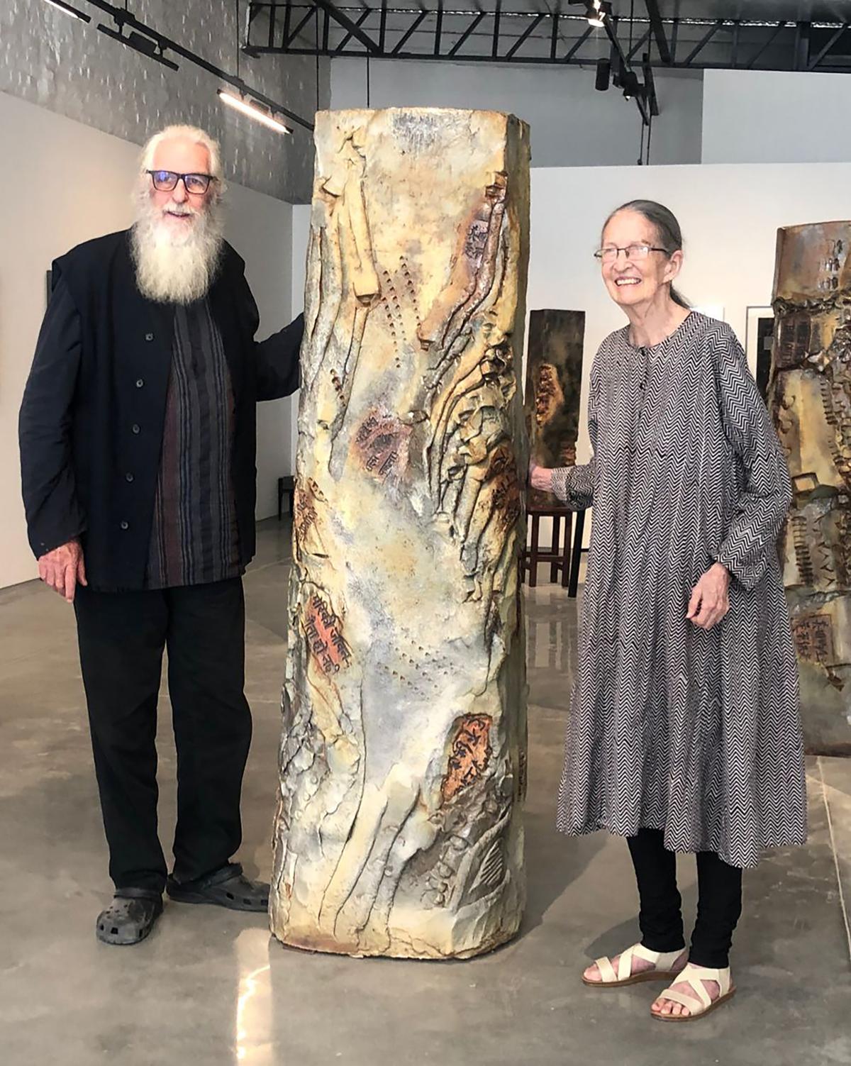  Deborah with partner Ray Meeker at one of his exhibitions