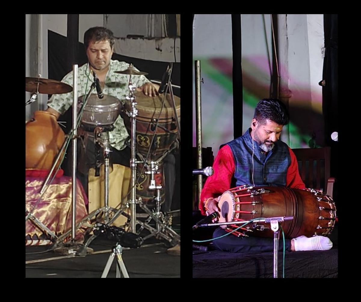 कार्यक्रम में मंजूनाथ और कथिक मणि।