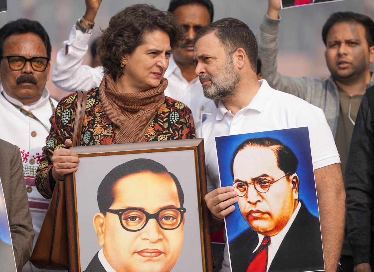 Ambedkar remarks: NDA, INDIA bloc MPs hold protest march over Ambedkar issue Ambedkar remarks: NDA, INDIA bloc MPs hold protest march over Ambedkar issue