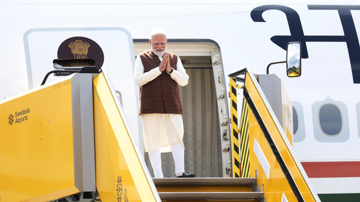 PM Modi lands in Sweden; to hold talks on bilateral trade, technology, defence