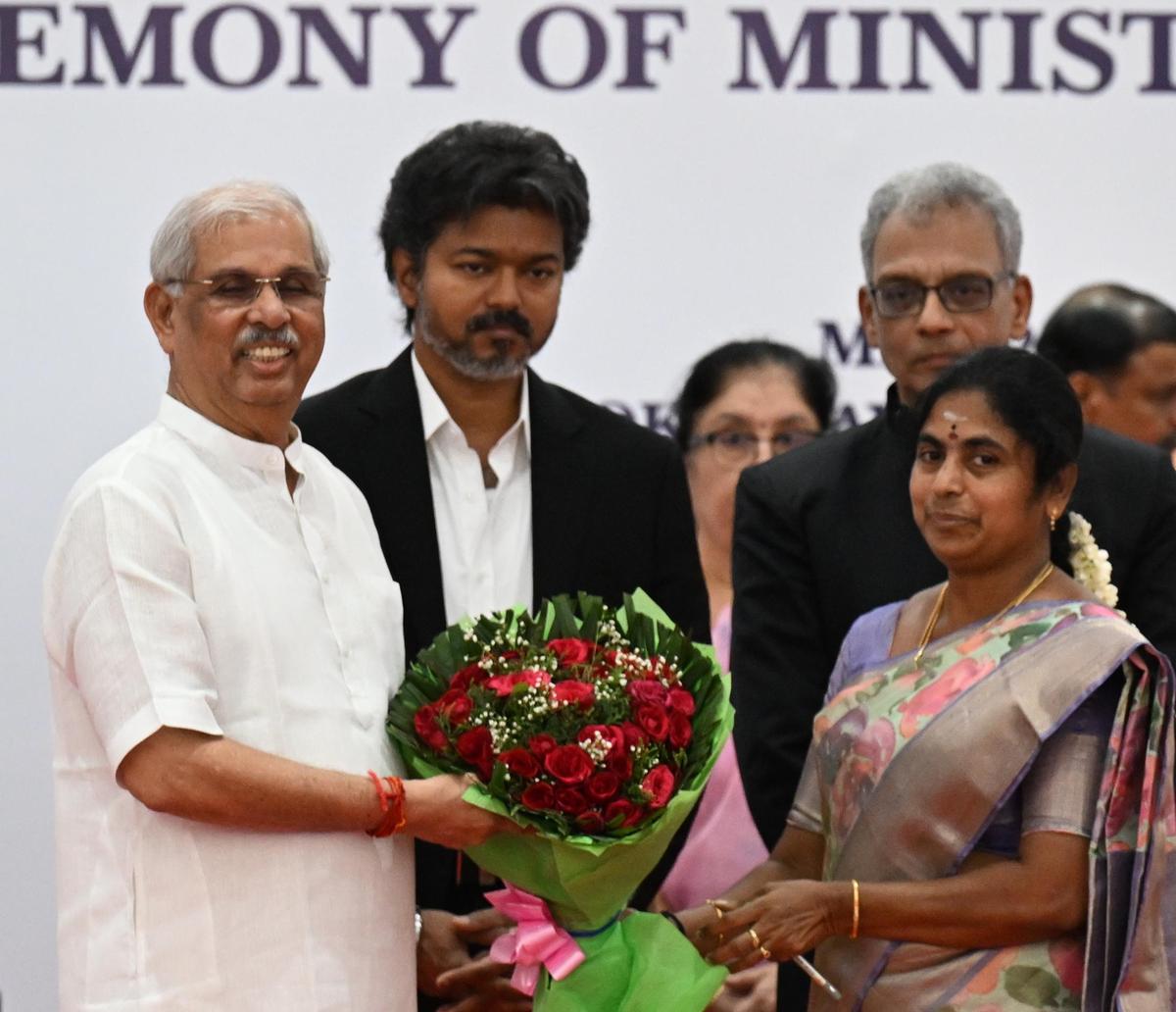 C. Vijayalakshmi at Lok Bhavan in Chennai on Thursday