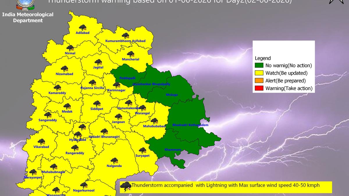 Thunderstorm forecast in 28 districts today