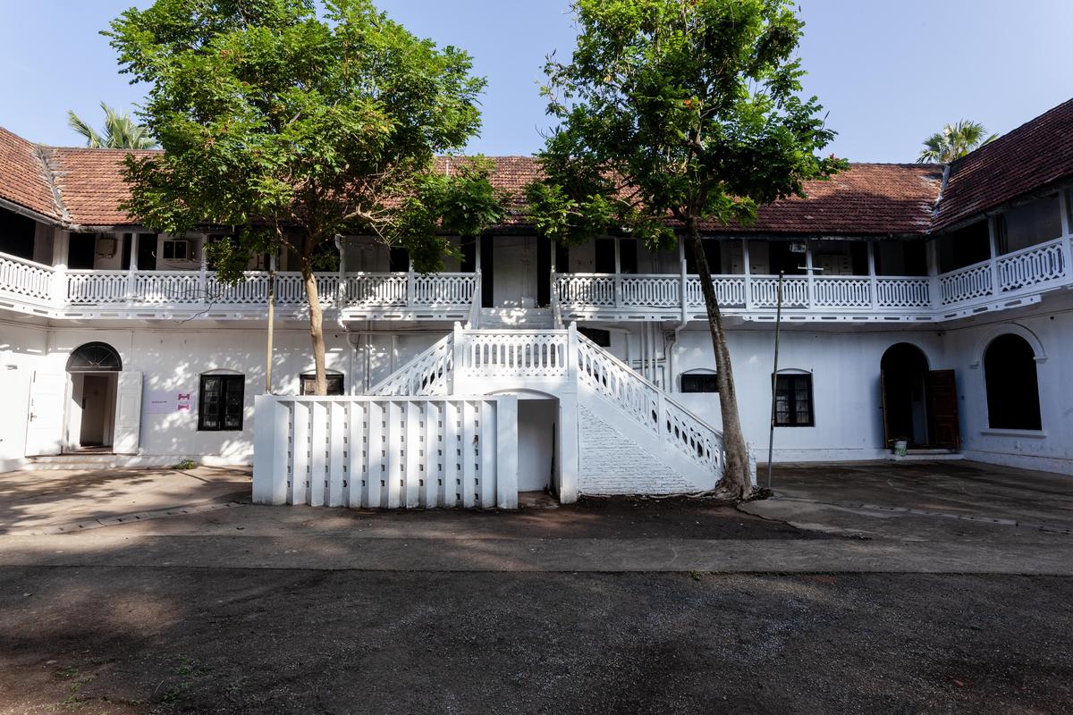 The Director’s Bungalow, part of the historic Aspinwall House, stands among the main venues of the Kochi Muziris Biennale. The Director’s Bungalow, part of the historic Aspinwall House, stands among the main venues of the Kochi Muziris Biennale.