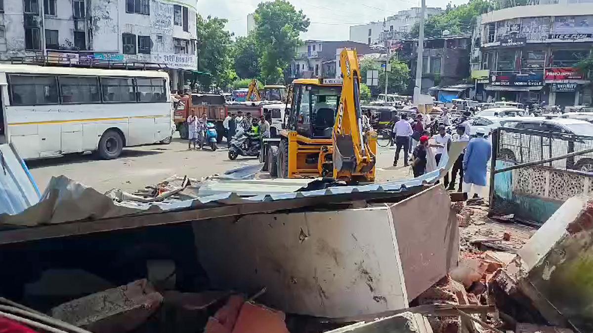 Bulldozers raze illegal structures in Surat after stones thrown at Ganesh pandal