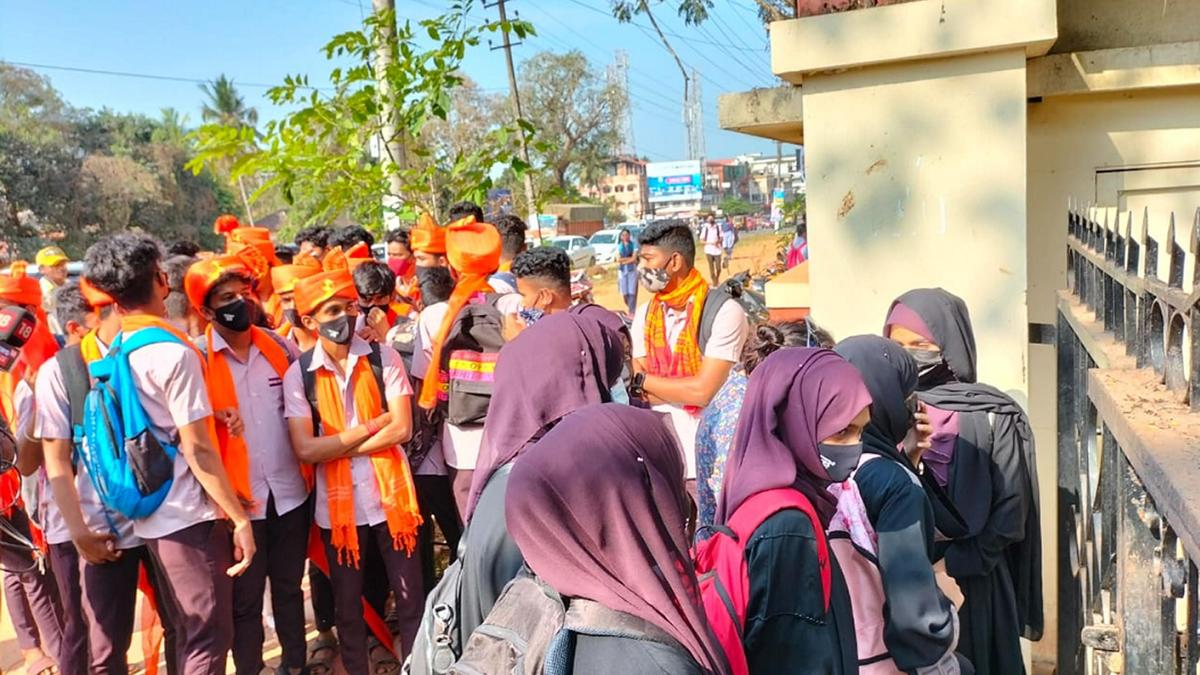 Saffron shawl and hijab row resurfaces in Haveri district of Karnataka