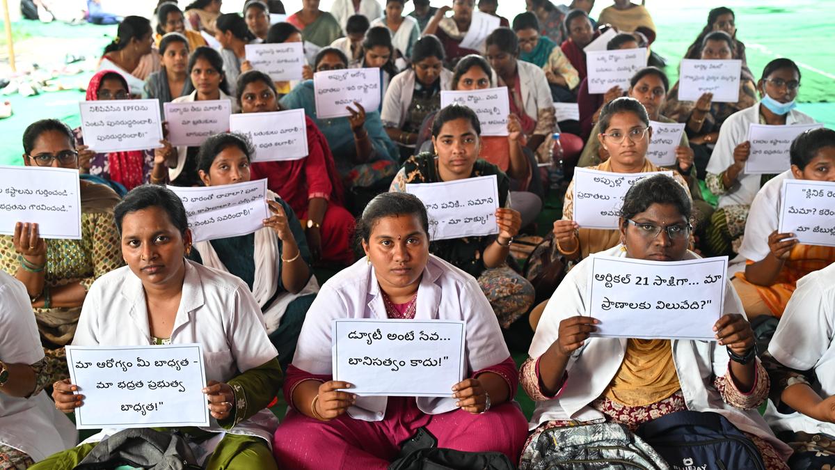 Community Health Officers protest for workload reduction and incentives