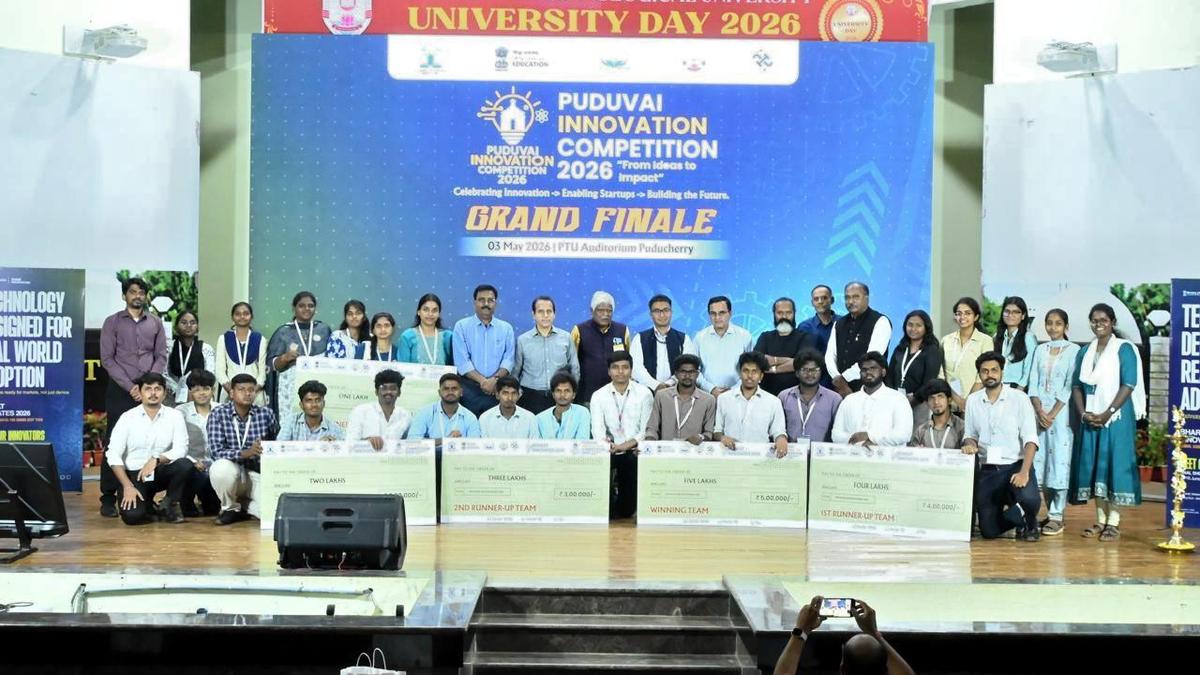 Eight teams bag ₹15-lakh Seed Grant at Puduvai Innovation Contest