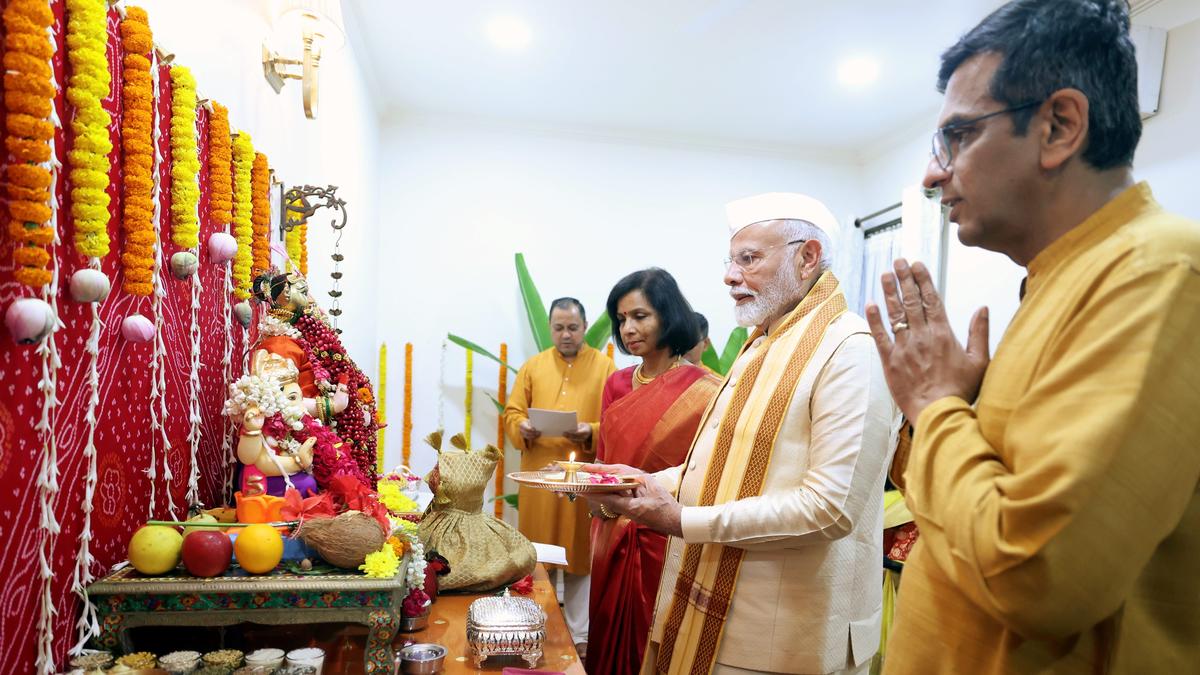 Nothing wrong in PM Modi's visit to my residence for Ganpati Puja: CJI Chandrachud