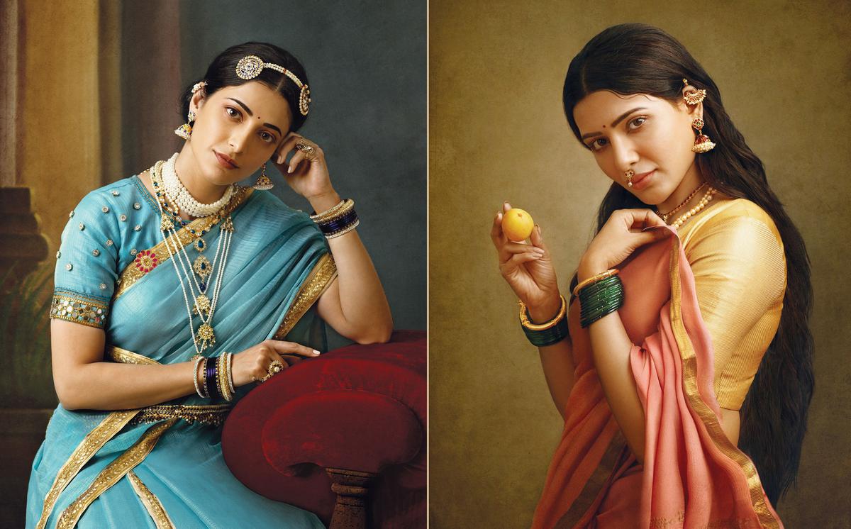 Shruti Haasan, Samantha Akkineni, Ramya Krishnan bring Raja Ravi Varma  paintings to life - The Hindu