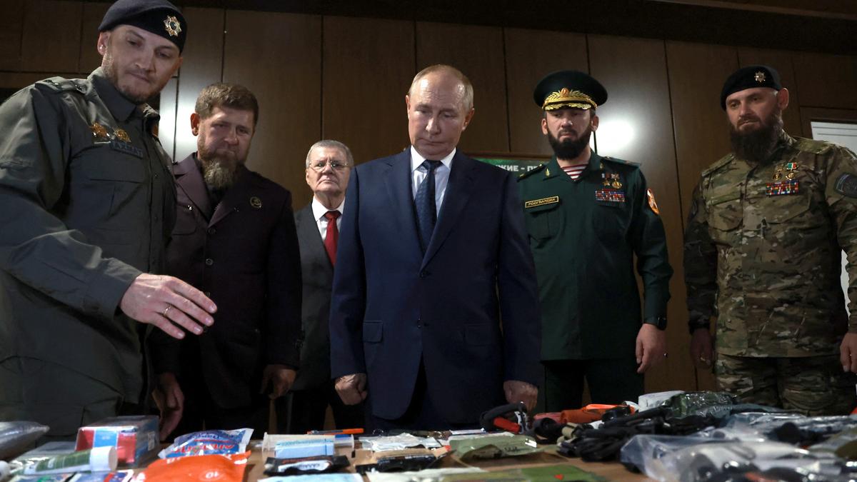 Putin makes surprise trip to Chechnya amid Ukraine’s cross-border incursion