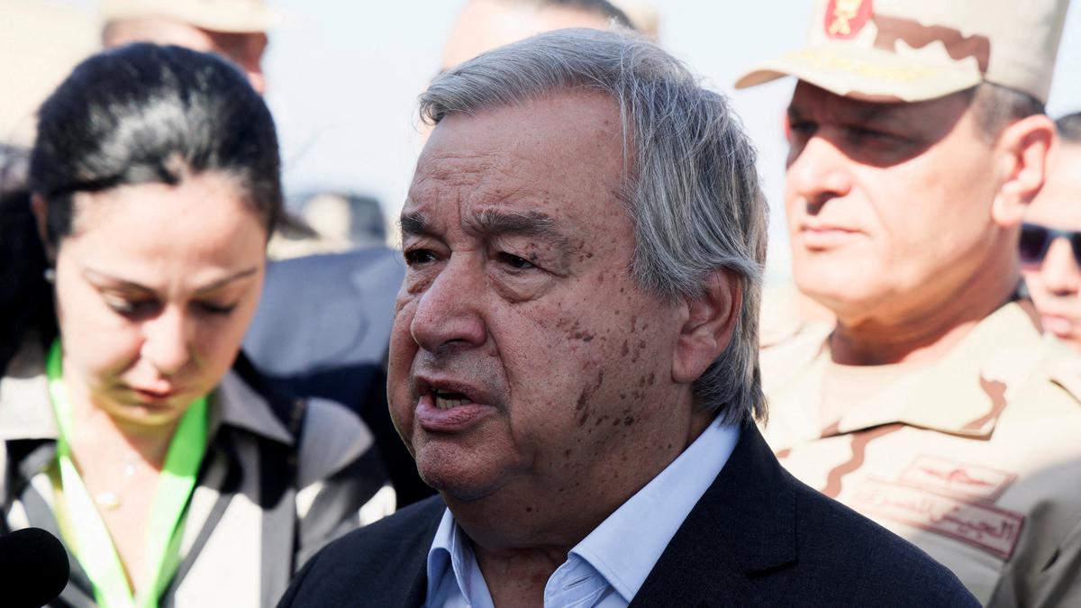 U.N. chief rejects Israel accusations he justified Hamas attacks