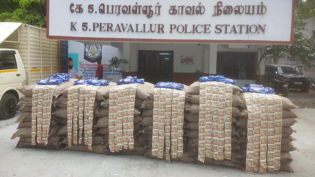 Over 1,500 kg of gutkha seized in Chennai, two held