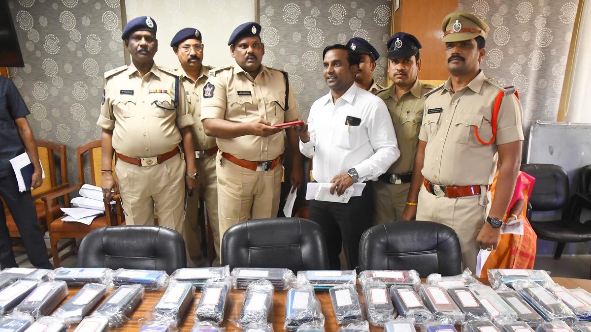 Visakhapatnam police recover 450 stolen or lost mobile phones worth ₹80 lakh