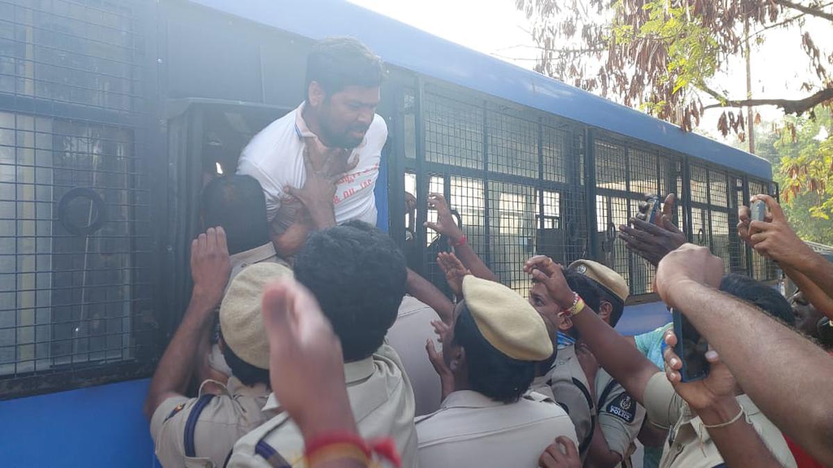 Osmania University turns into police fortress as student leaders arrested