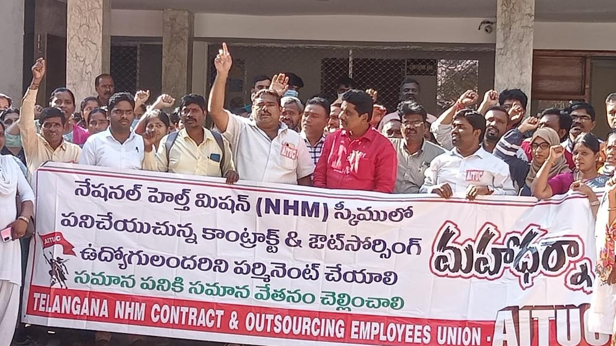 National Health Mission contract employees threaten strike over unpaid salaries