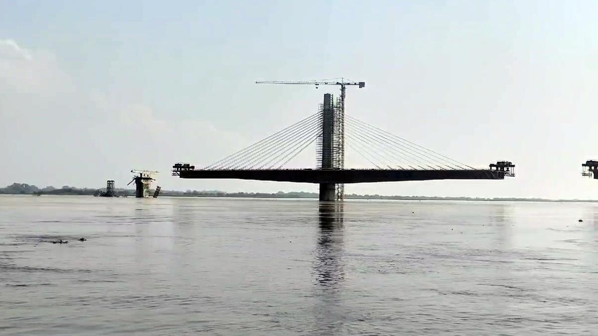 Part of under-construction bridge over Ganges collapses in Bihar