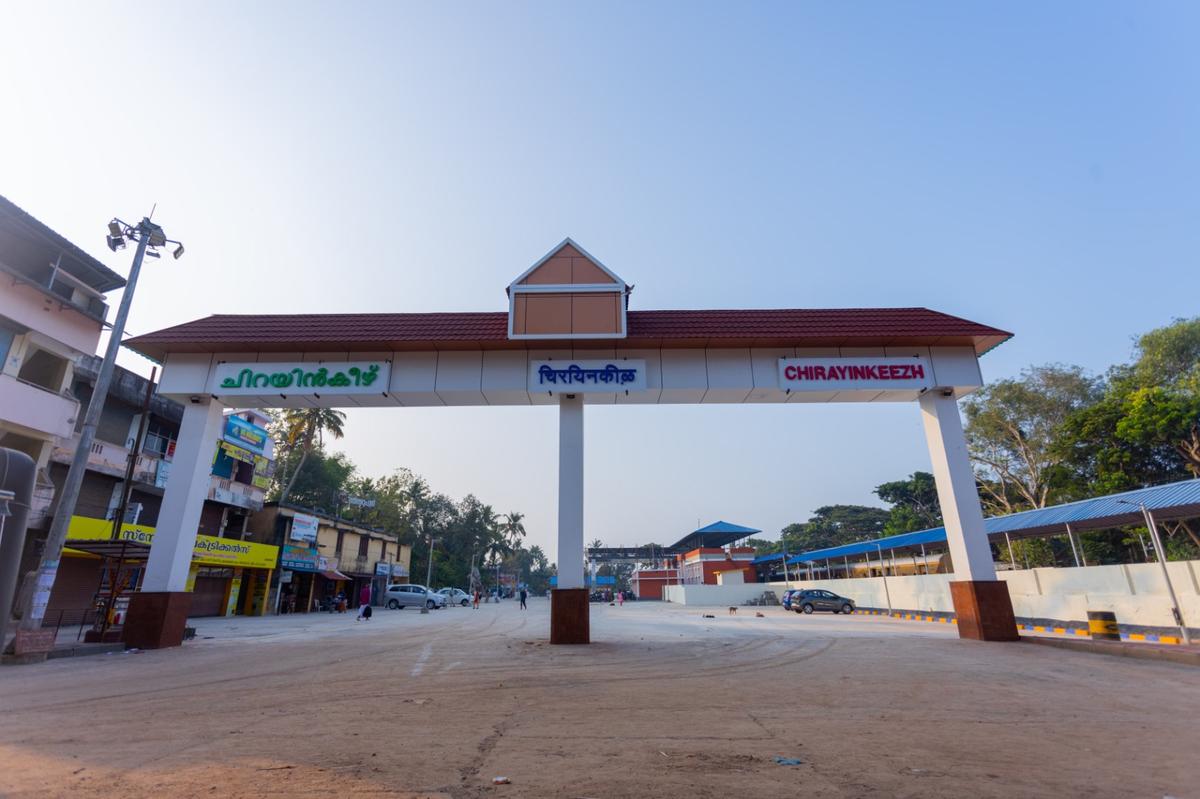 The refurbished Chirayinkeezhu railway station. The refurbished Chirayinkeezhu railway station.