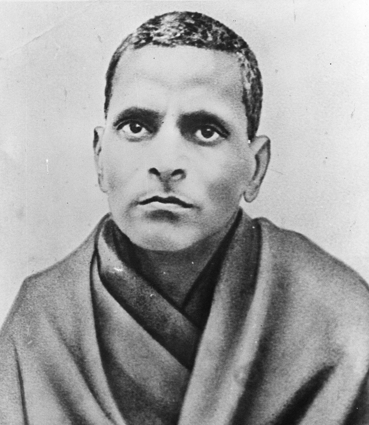 A portrait of Potti Sriramulu