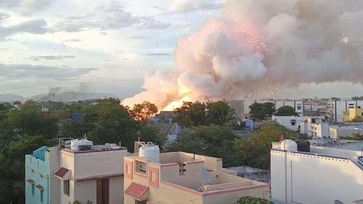 Fire breaks out in transport office godown in Sivakasi