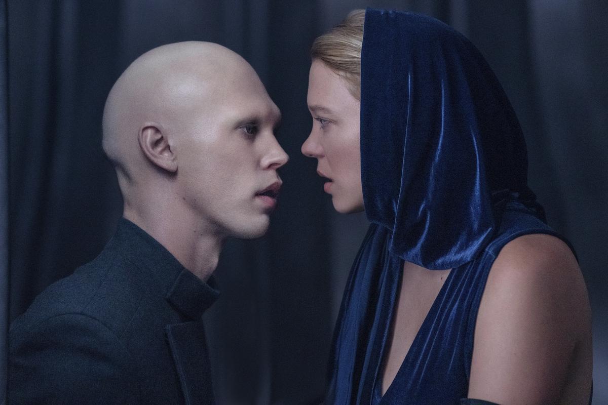 Austin Butler, left, and Lea Seydoux in a scene from “Dune: Part Two.”
