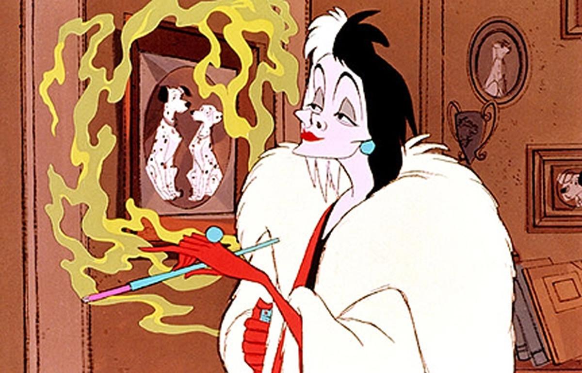 A still from the animated film “101 Dalmatians”