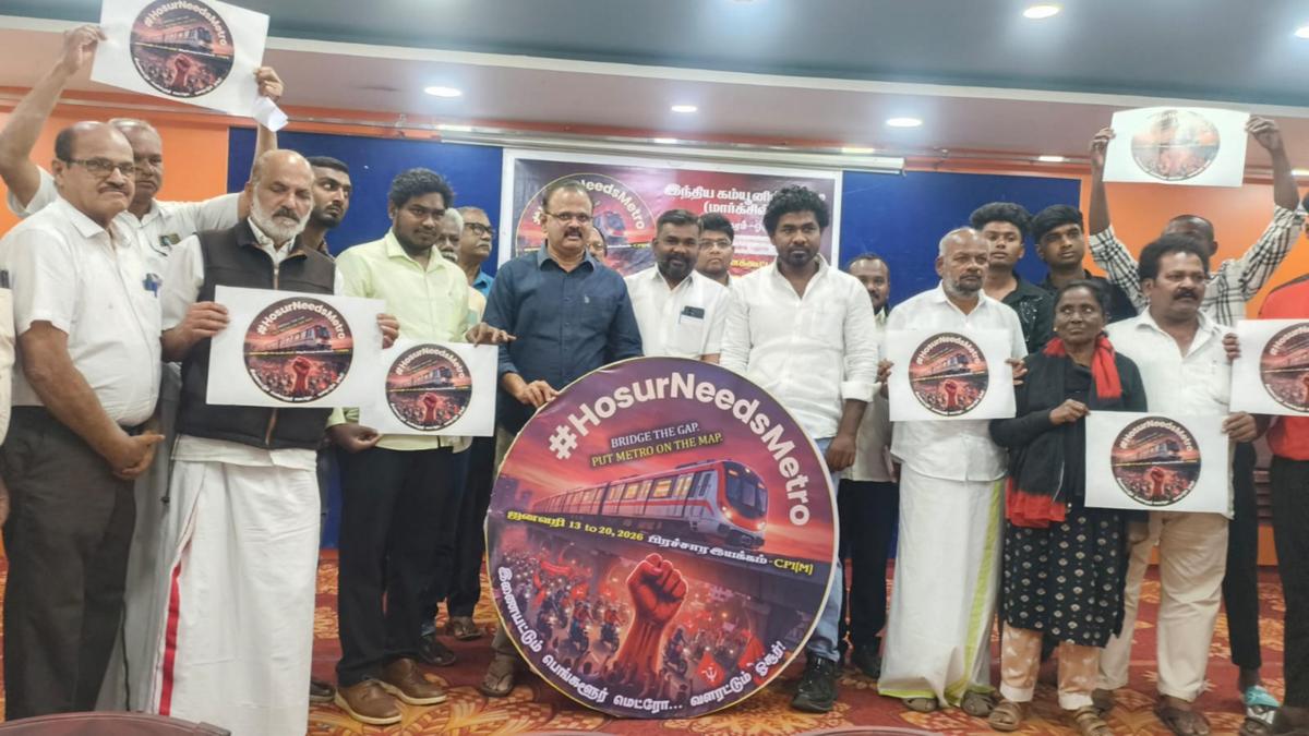 CPI (M) launches week-long campaign for Hosur Metro