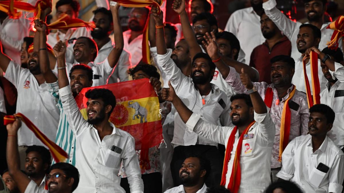 Tamil Nadu swearing-in ceremony LIVE: TVK president C. Joseph Vijay arrives at venue