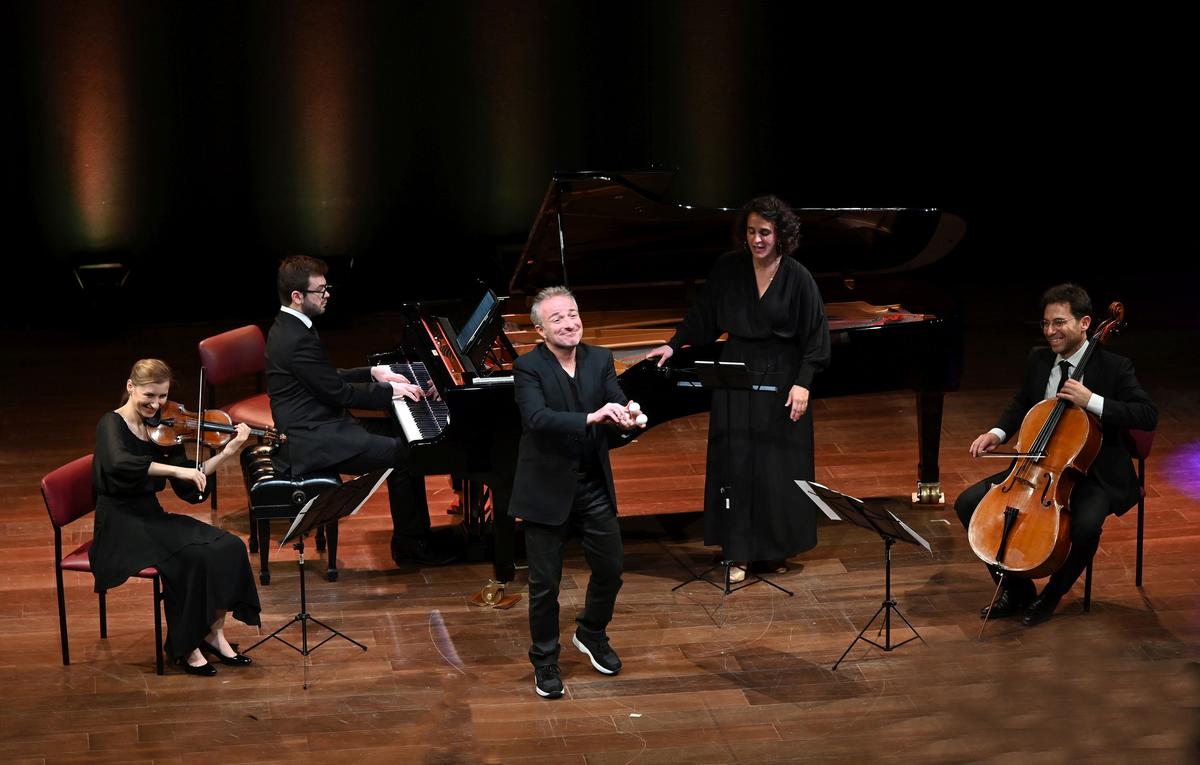 Marion Tassou (soprano), Nicolas Bourdoncle (piano), Mathilde Borsarello‑Herrmann (violin), Gauthier Herrmann (cello), and Marc Dossetto (video) also performed at the festival, held in october 2025. Marion Tassou (soprano), Nicolas Bourdoncle (piano), Mathilde Borsarello‑Herrmann (violin), Gauthier Herrmann (cello), and Marc Dossetto (video) also performed at the festival, held in october 2025.