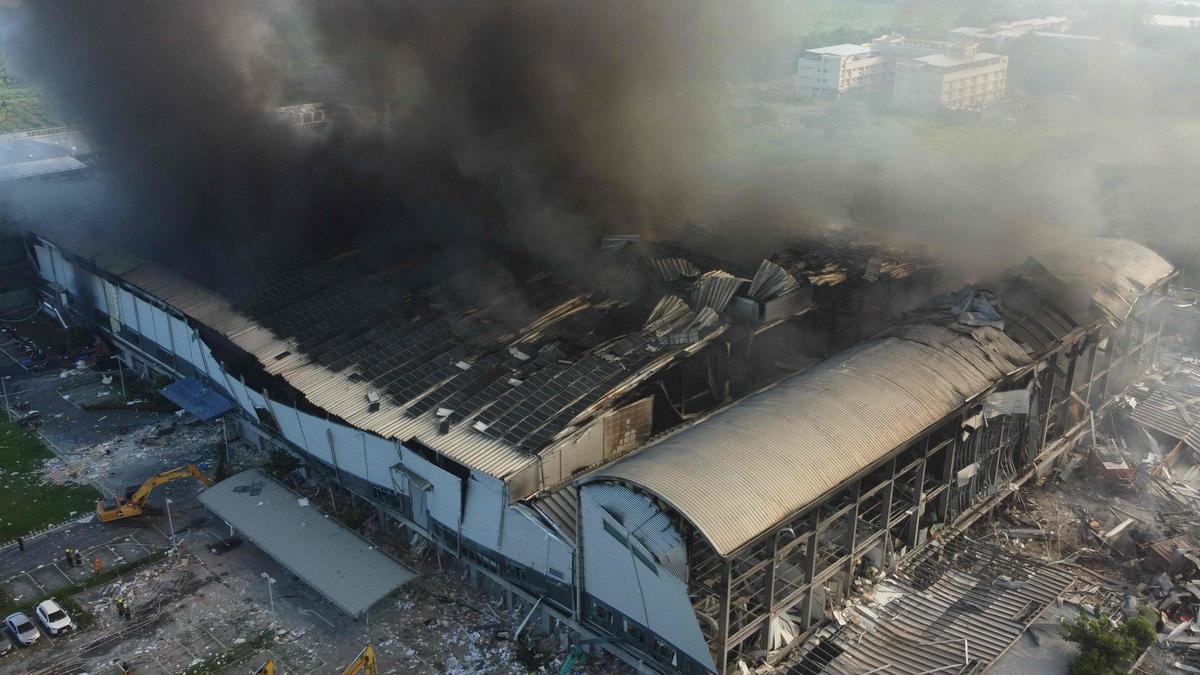 Taiwan golf ball factory fire kills at least six