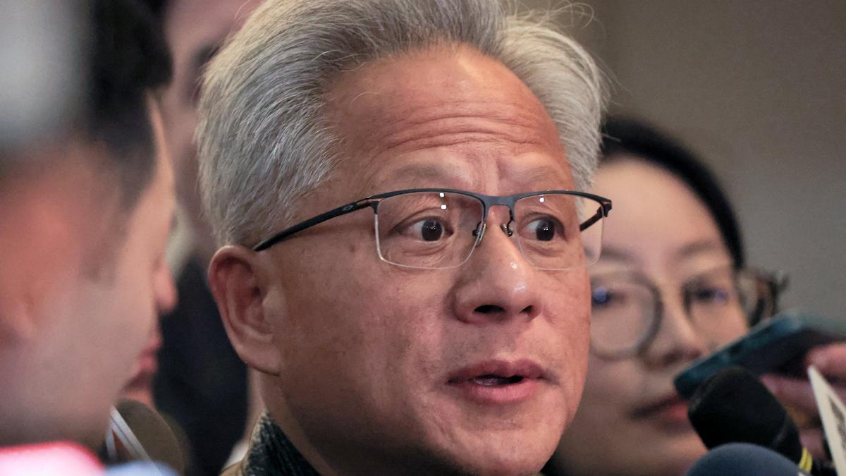 Jensen Huang, CEO of AI chip giant Nvidia, met Friday with President Donald Trump