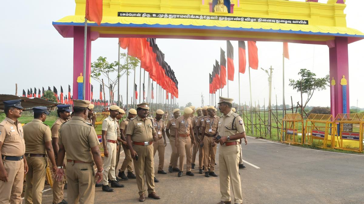 Over 12,000 police personnel deployed in southern districts ahead of Stalin&rsquo;s visit to Pasumpon village