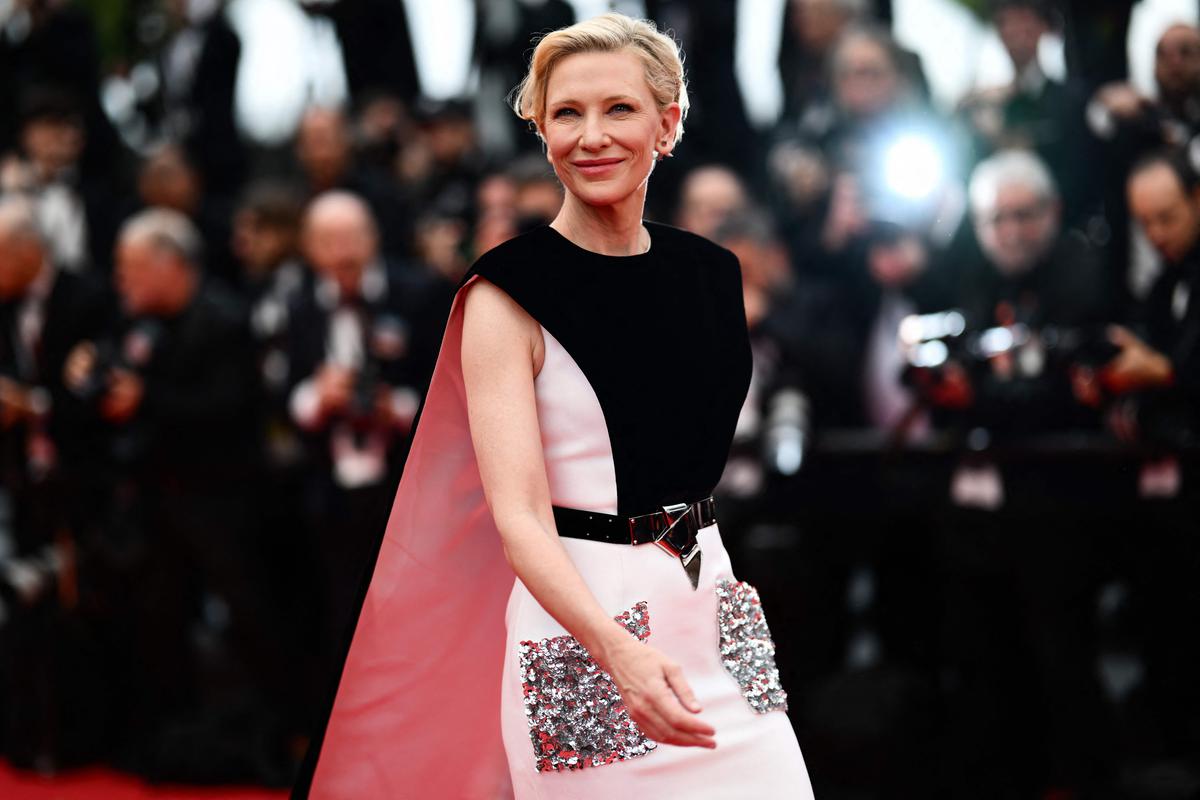 Cate Blanchett Shines in Louis Vuitton Bow Dress at Cannes Festival –  Footwear News