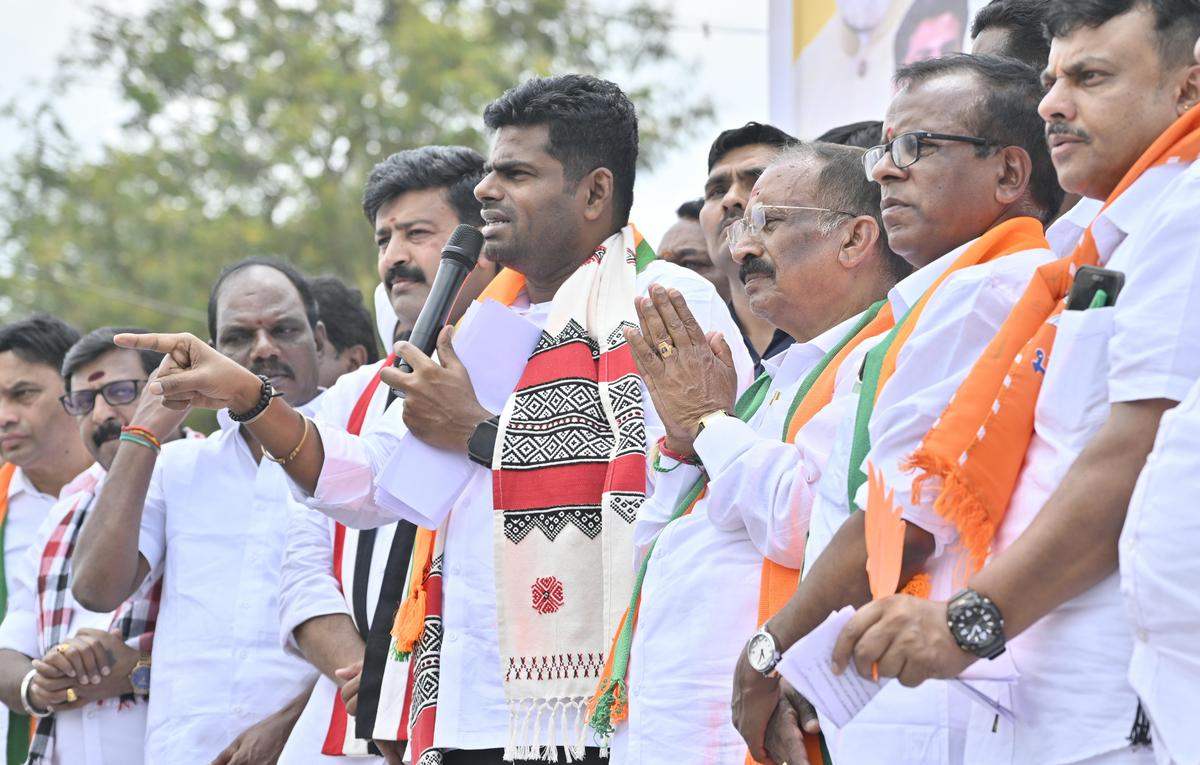 DMK has only fulfilled 70 out of 511 poll promises made in 2021, alleges BJP’s K. Annamalai