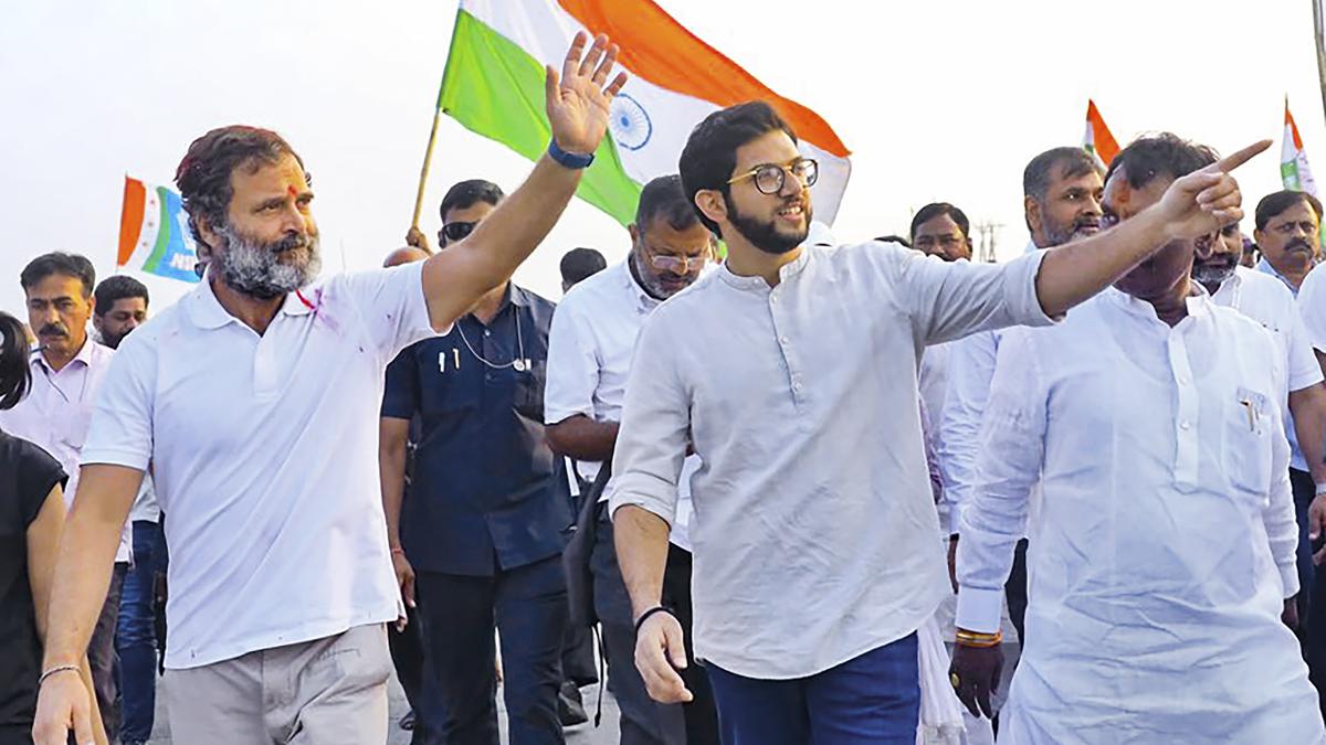 Aaditya Thackeray joins Rahul Gandhi’s ‘Bharat Jodo’ Yatra in Hingoli