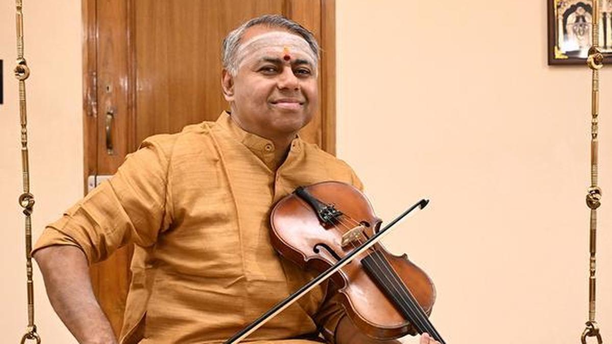 Sangita Kalanidhi award conferred on violinist R.K. Shriramkumar