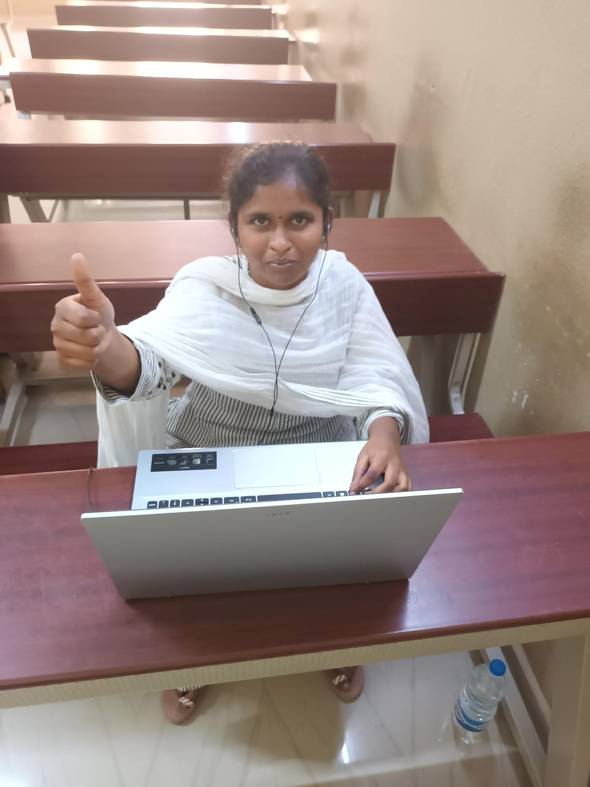 B. Meghana, a blind student studying Class XII, is dubbed the “human calculator” at Ram Parivar due to her extraordinary mental math skills. 