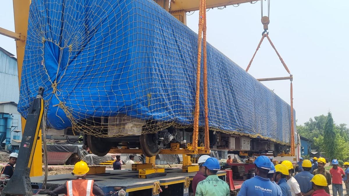 Three more coaches for Bengaluru metro’s Yellow Line shipped from Titagarh