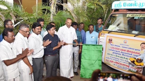 Speaker sponsors 1 lakh palmyrah seeds to be planted in 5 southern districts